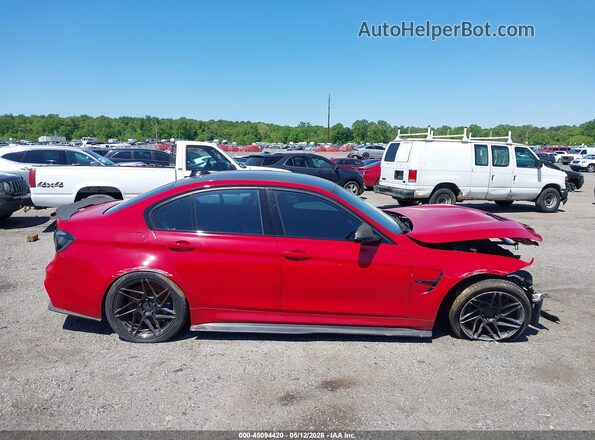 WBS8M9C55J5L00732 2018 BMW M3 Red Widok zestawu wskaźników