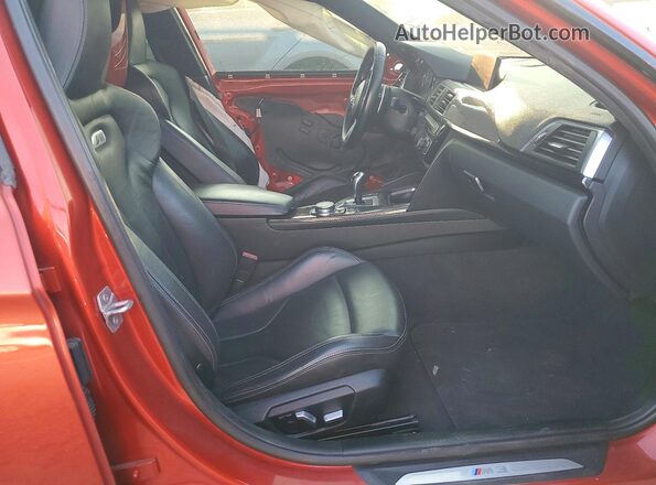WBS8M9C5XG5D31390 2016 BMW M3 Orange Вид салону спереду