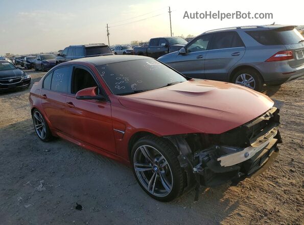 WBS8M9C5XG5D31390 2016 BMW M3 Orange Передня права чверть