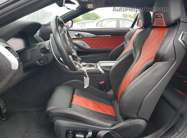 WBSDZ0C07PCL76053 2023 BMW M8 Gray წინა სალონის ხედი