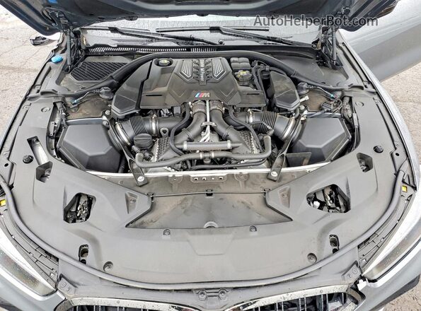 WBSDZ0C07PCL76053 2023 BMW M8 Gray უკანა სალონის ხედი