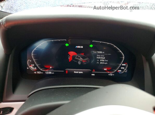 WBSGV0C09NCJ55155 2022 BMW M8 Blue Vista del cuadro de instrumentos