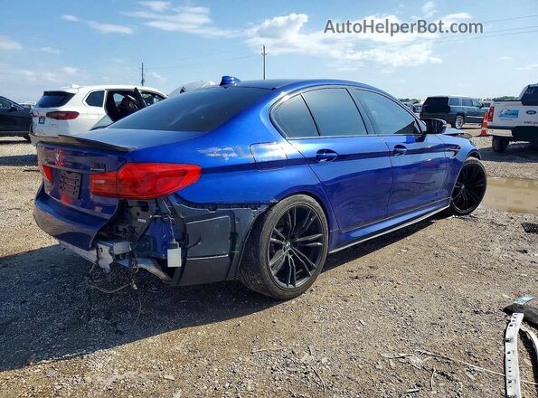 WBSJF0C0XLCE48324 2020 BMW M5 Blue Задня права чверть