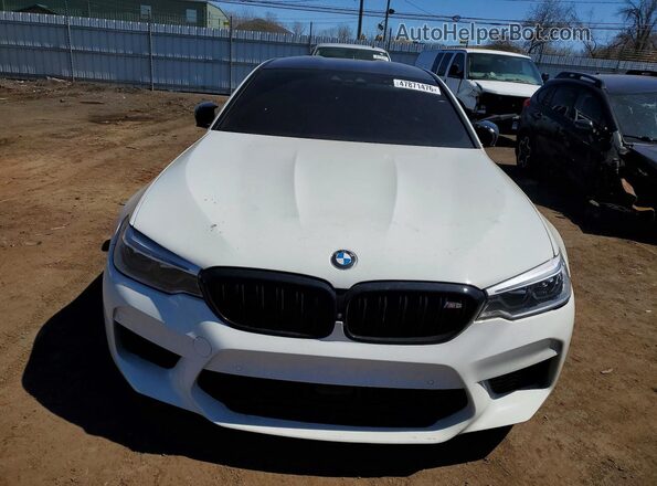 WBSJF0C51KB447852 2019 BMW M5 White Դիմացի տեսք