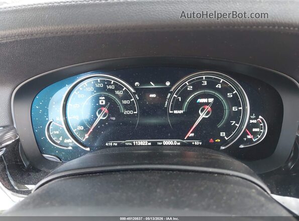 WBSJF0C56KB448186 2019 BMW M5 Silver Widok tylnych siedzeń