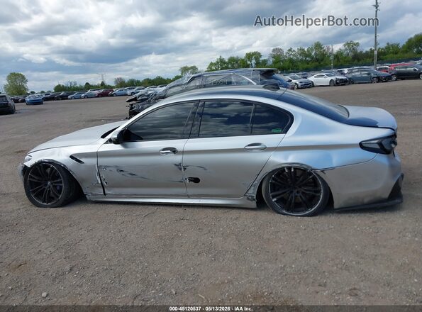 WBSJF0C56KB448186 2019 BMW M5 Silver Widok wnętrza 360 stopni
