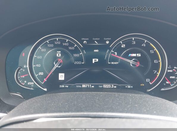 WBSJF0C5XJB282835 2018 BMW M5 Black 