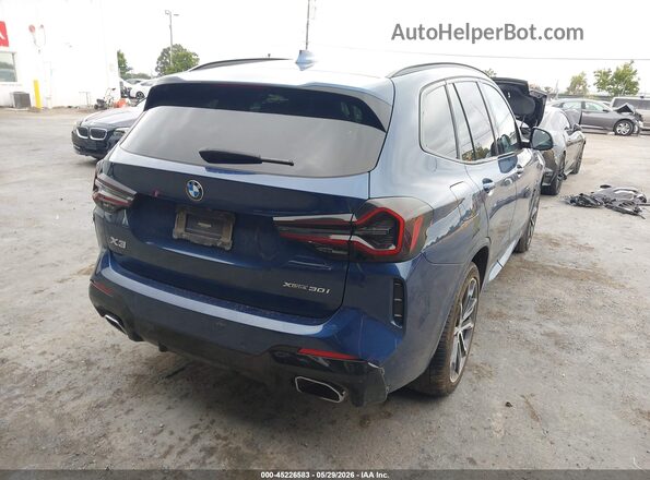WBX57DP01NN174140 2022 BMW X3 Blue Tył prawy