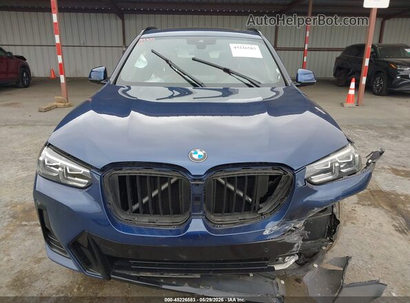WBX57DP01NN174140 2022 BMW X3 Blue Widok z przodu