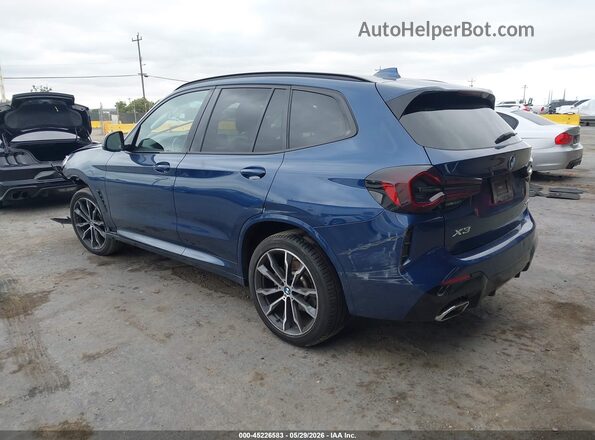 WBX57DP01NN174140 2022 BMW X3 Blue Tył lewy