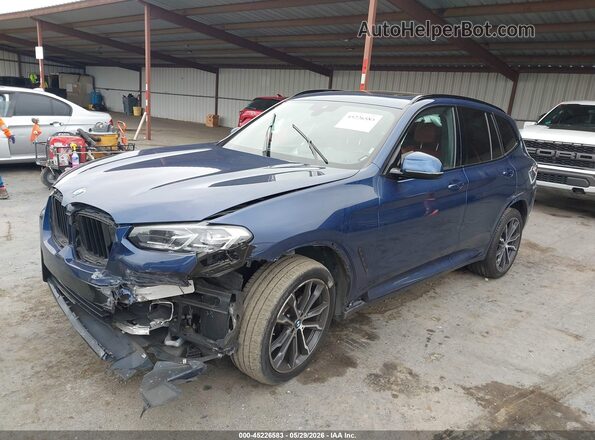 WBX57DP01NN174140 2022 BMW X3 Blue Przód lewy
