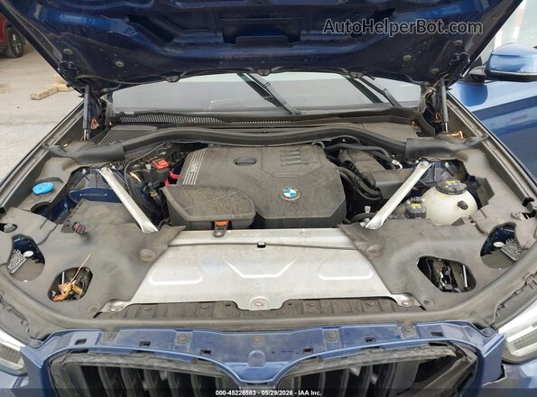 WBX57DP01NN174140 2022 BMW X3 Blue Widok z tyłu