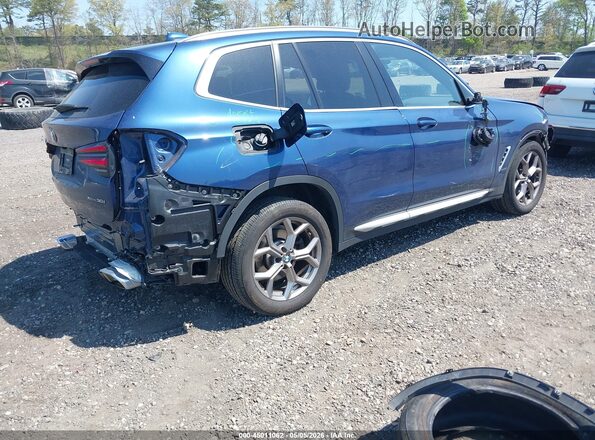 WBX57DP02NN164457 2022 BMW X3 Blue Rear right