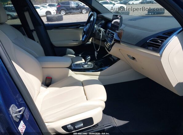 WBX57DP02NN164457 2022 BMW X3 Blue Front interior view
