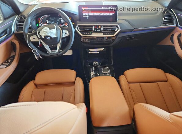 WBX57DP03RN266274 2024 BMW X3 White Widok deski rozdzielczej