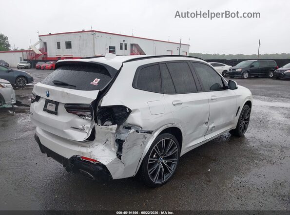 WBX57DP07NN176040 2022 BMW X3 Белый Задняя правая четверть