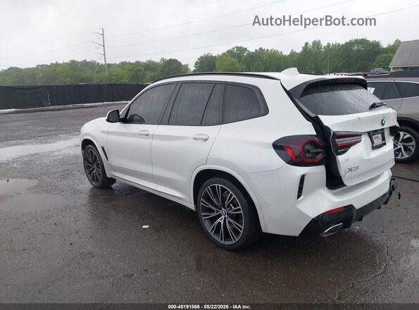 WBX57DP07NN176040 2022 BMW X3 Белый Задняя левая четверть