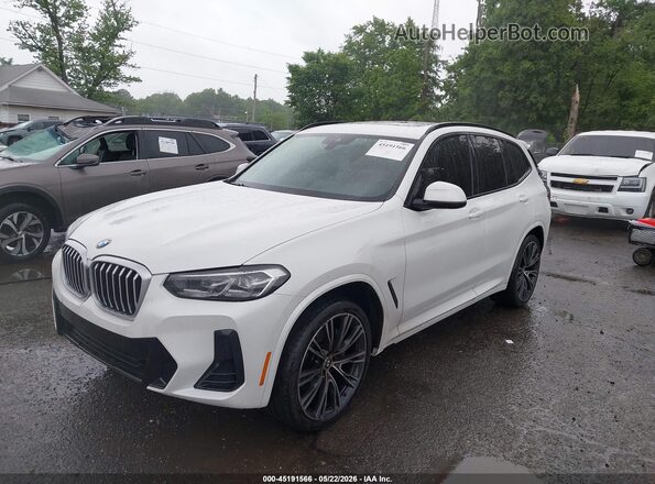 WBX57DP07NN176040 2022 BMW X3 Белый Передняя левая четверть