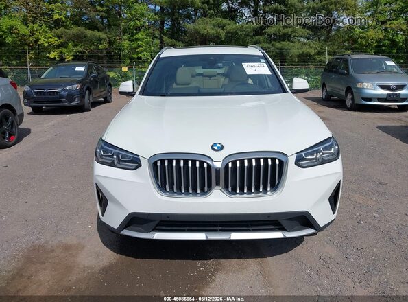 WBX57DP09NN147865 2022 BMW X3 White Widok zestawu wskaźników