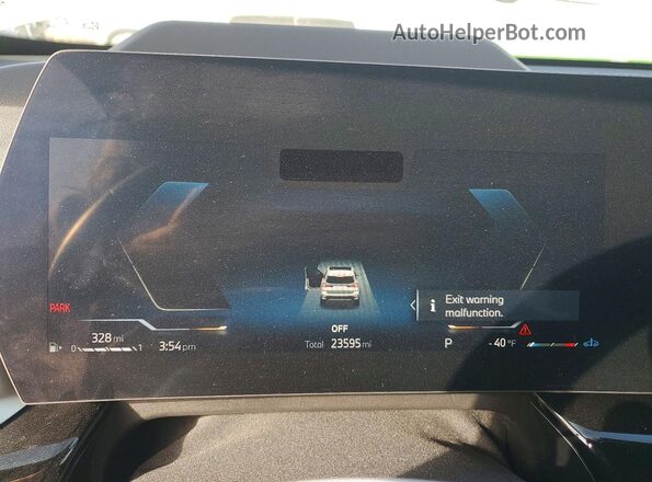WBX73EF09R5Z44005 2024 BMW X1 White Widok zestawu wskaźników