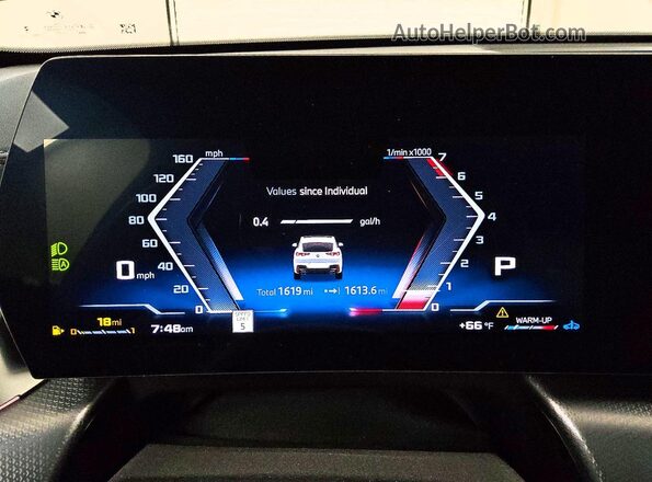 WBX83GM08T5600286 2026 BMW X2 White Vista del cuadro de instrumentos