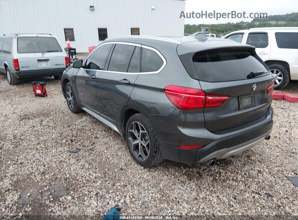 WBXHT3C30J5K21459 2018 BMW X1 Gray Rear left