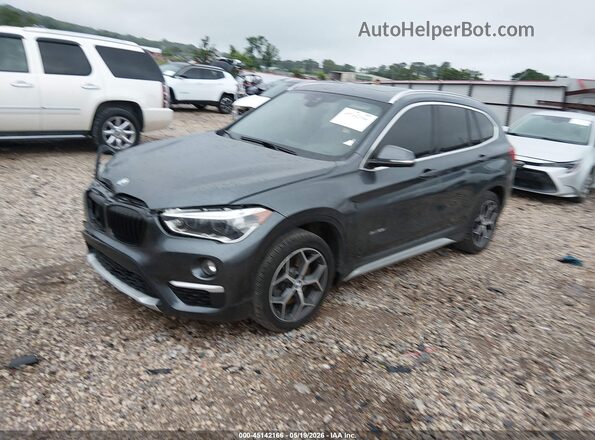 WBXHT3C30J5K21459 2018 BMW X1 Gray Front left