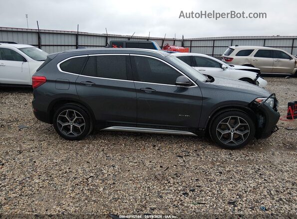 WBXHT3C30J5K21459 2018 BMW X1 Gray Rear interior view