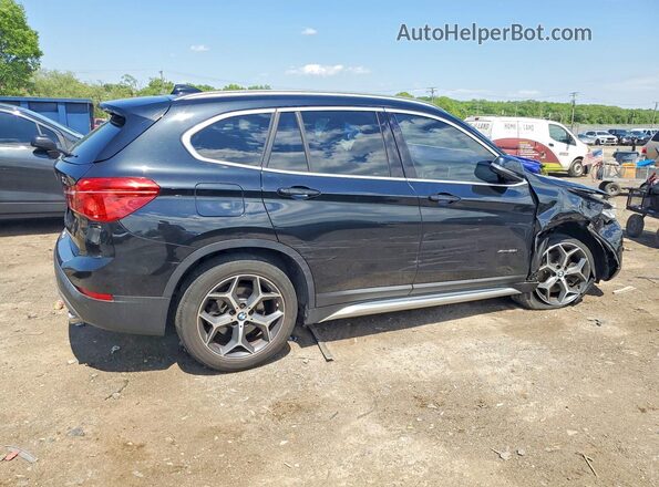 WBXHT3C32H5F72788 2017 BMW X1 Black უკანა მარჯვენა
