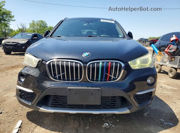 WBXHT3C32H5F72788 2017 BMW X1 Black წინა ხედი