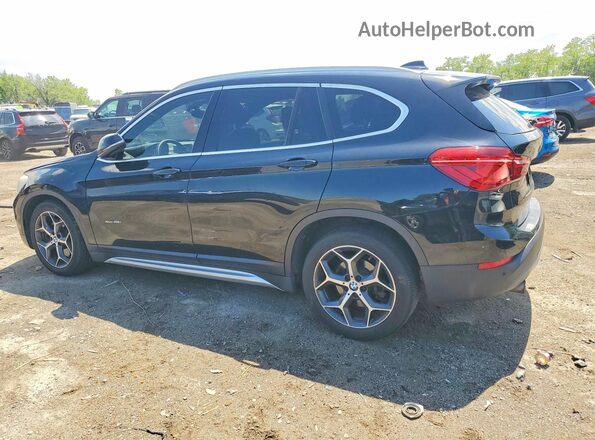 WBXHT3C32H5F72788 2017 BMW X1 Black უკანა მარცხენა