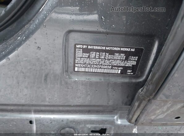 WBXHT3C33H5F69656 2017 BMW X1 Black 