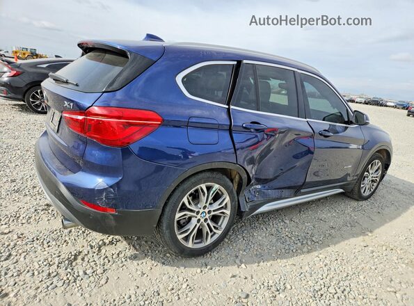 WBXHT3C34GP883428 2016 BMW X1 Синий Задняя правая четверть