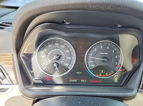 WBXHT3C34GP883428 2016 BMW X1 Синий Вид щитка приборов