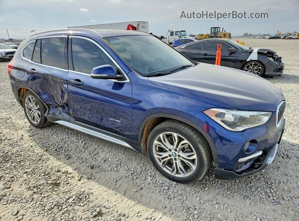 WBXHT3C34GP883428 2016 BMW X1 Синий Передняя правая четверть