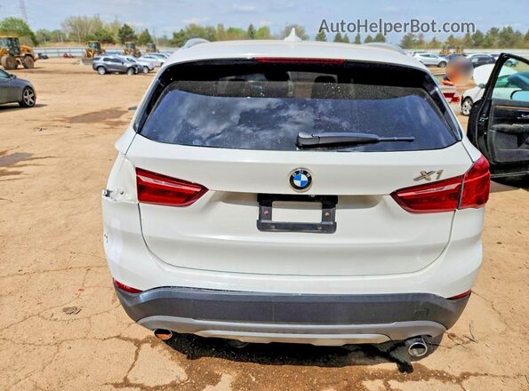 WBXHT3C34H5F70119 2017 BMW X1 White Вид ззаду