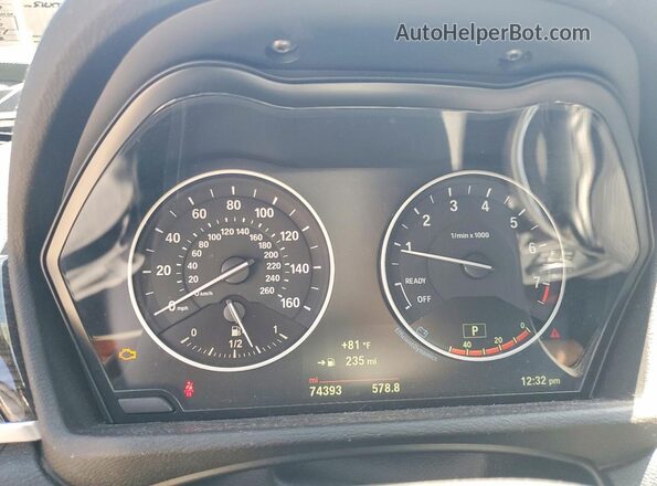 WBXHT3C35J5K31730 2018 BMW X1 White Widok zestawu wskaźników