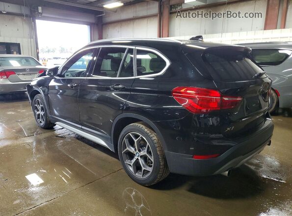 WBXHT3C38J3H33694 2018 BMW X1 Black Հետևի ձախ