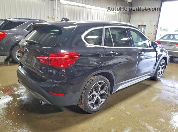 WBXHT3C38J3H33694 2018 BMW X1 Black Հետևի աջ