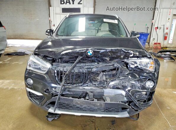 WBXHT3C38J3H33694 2018 BMW X1 Black Դիմացի տեսք
