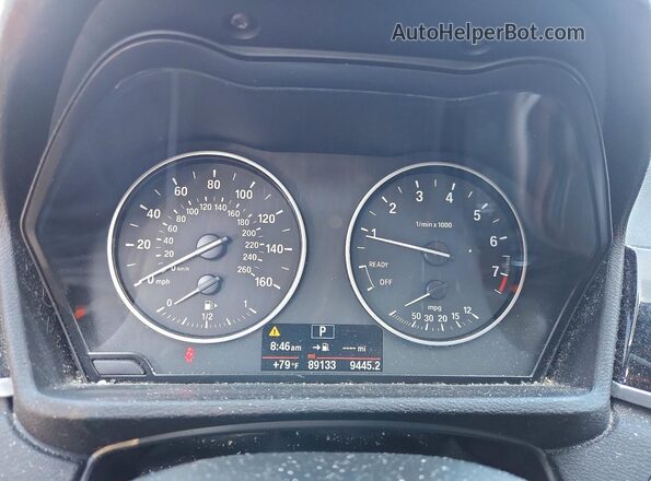 WBXHU7C33H5H38014 2017 BMW X1 Black Widok zestawu wskaźników