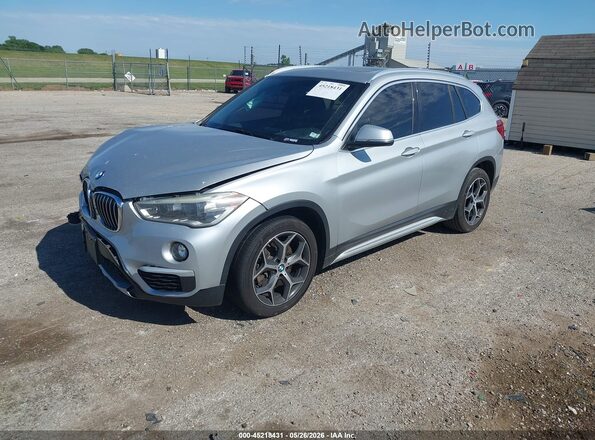 WBXHU7C33J3F04540 2018 BMW X1 Silver Передня ліва чверть