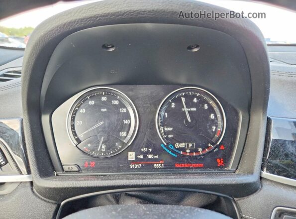 WBXYH9C09L5P00525 2020 BMW X2 Blue Instrument cluster view