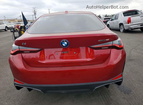 WBY23HD08SFV73106 2025 BMW I4 Red Вид ззаду