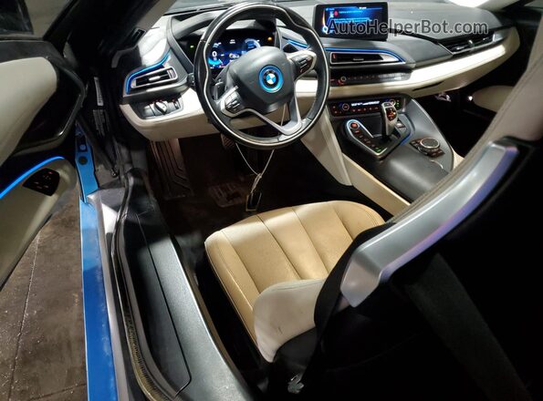 WBY2Z2C54GV674925 2016 BMW I8 Blue Widok deski rozdzielczej