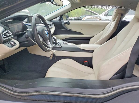 WBY2Z2C55GV675162 2016 BMW I8 Blue Widok wnętrza z przodu