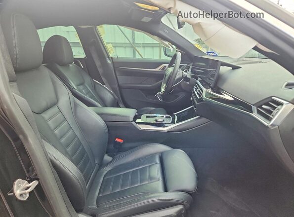 WBY43AW00RFT40375 2024 BMW I4 Black წინა სალონის ხედი