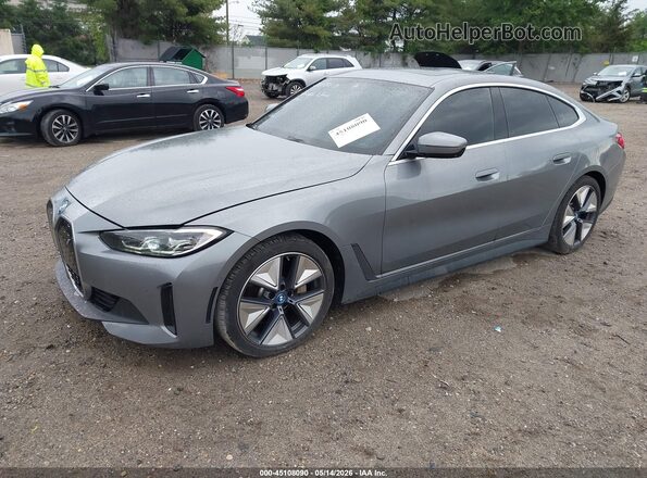 WBY43AW01RFS75813 2024 BMW I4 Gray Передня ліва чверть