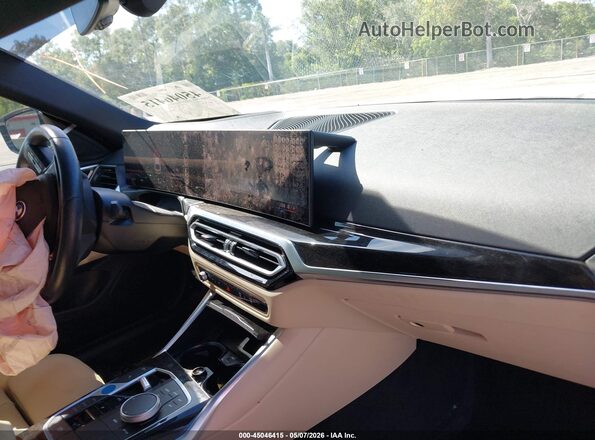 WBY43AW0XRFT31019 2024 BMW I4 White Widok wnętrza z przodu
