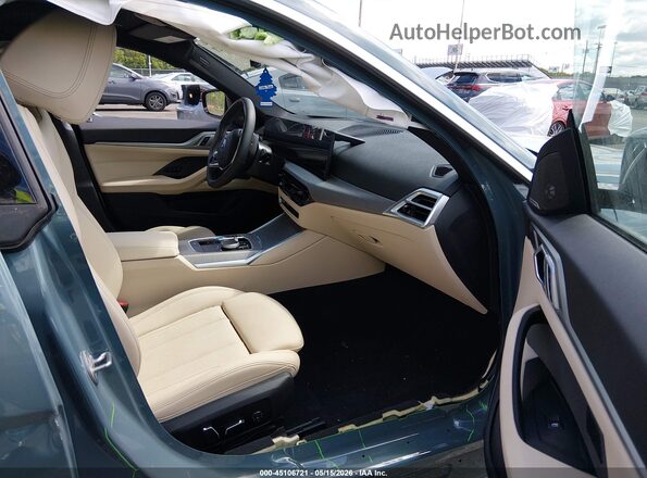 WBY43HD00SFT91330 2025 BMW I4 Teal Вид салону спереду